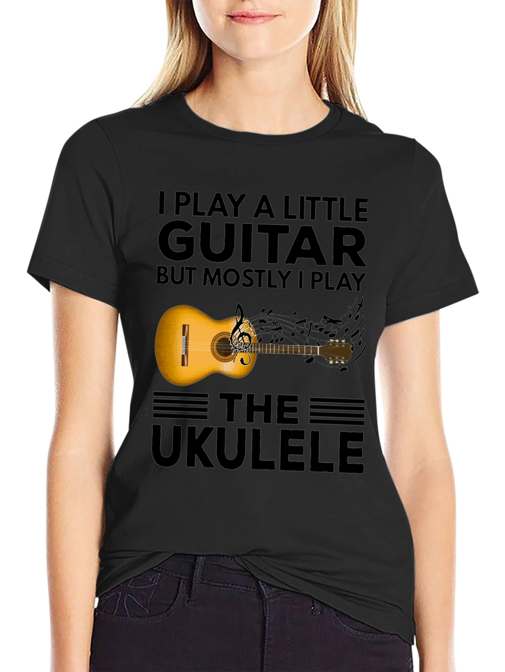 Guitar & Ukulele T-Shirt - Musician Apparel