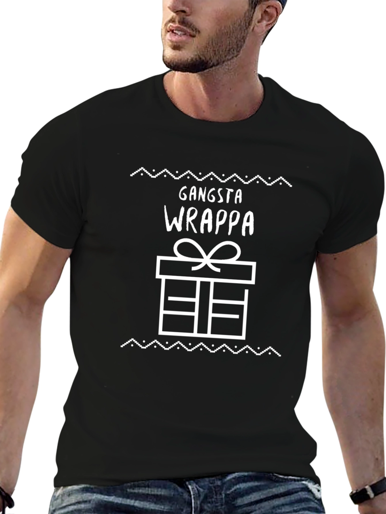 Gangsta Wrappa Graphic Tee - Holiday Gift Shirt
