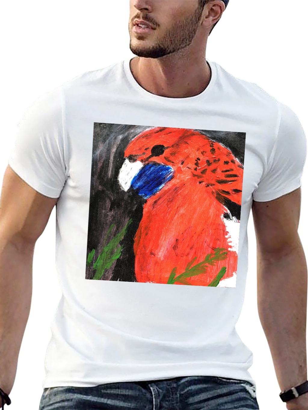 Red Bird Graphic T-Shirt
