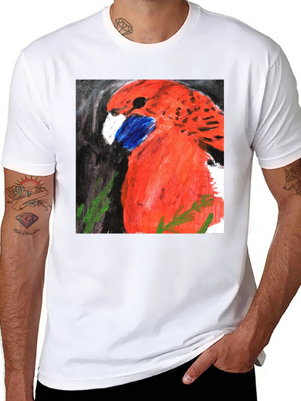 Red Bird Graphic T-Shirt