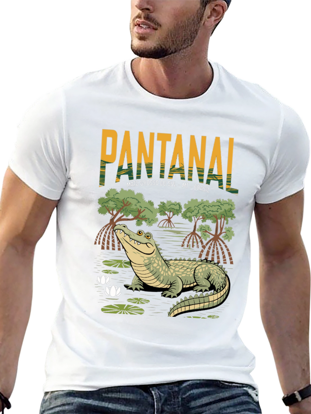 Pantanal Alligator Graphic T-Shirt