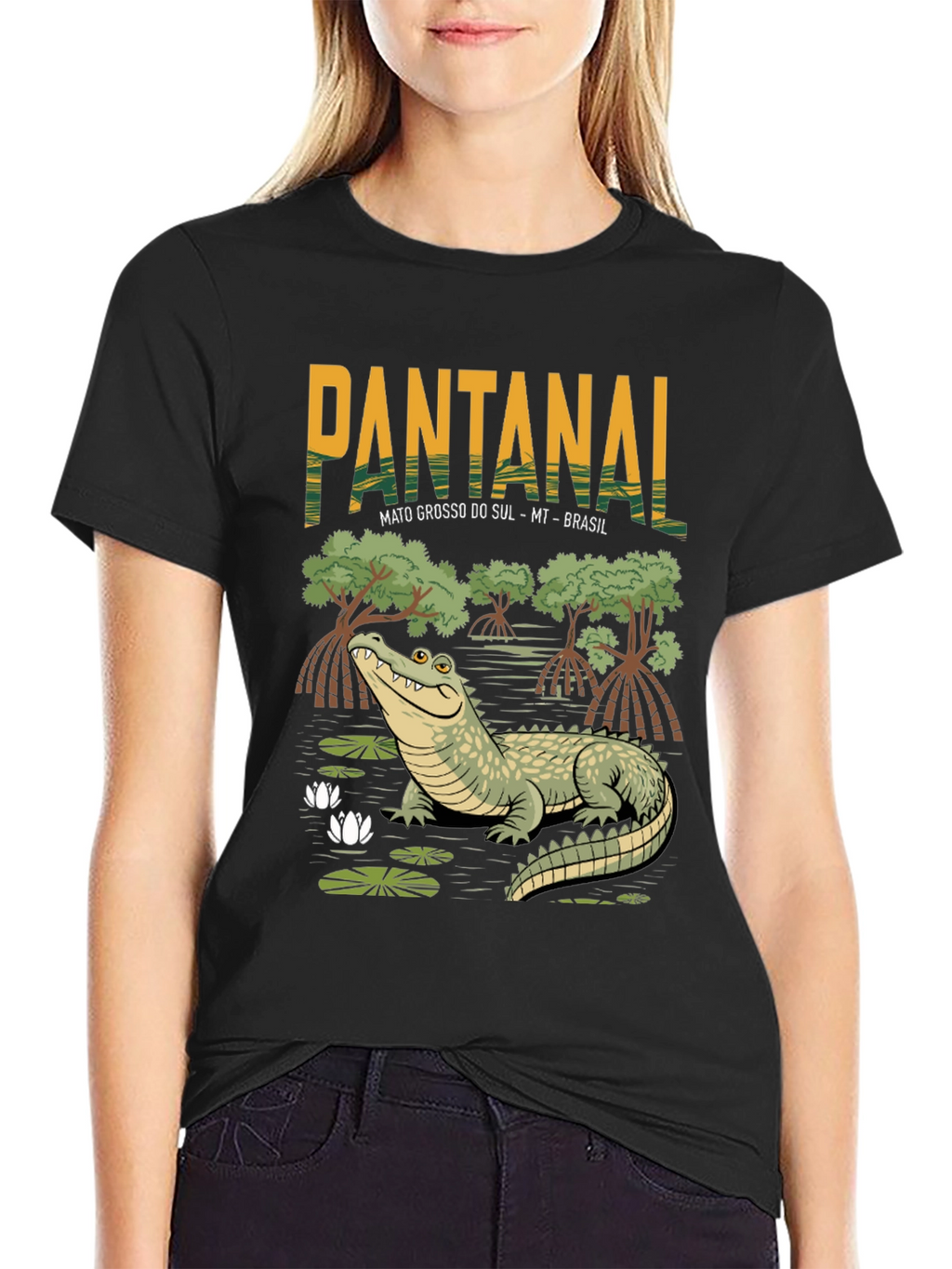 Pantanal Alligator Graphic T-Shirt