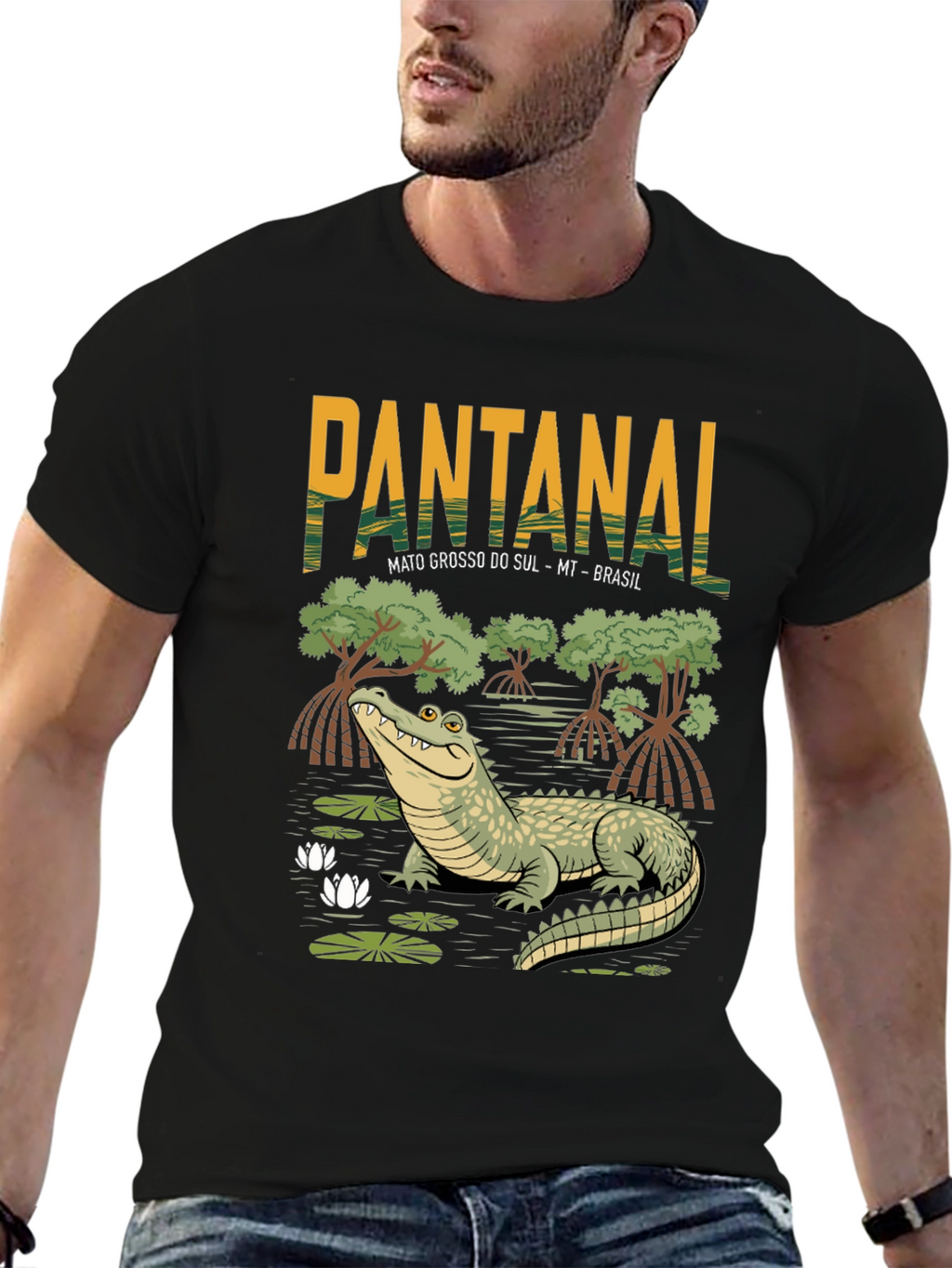 Pantanal Alligator Graphic T-Shirt