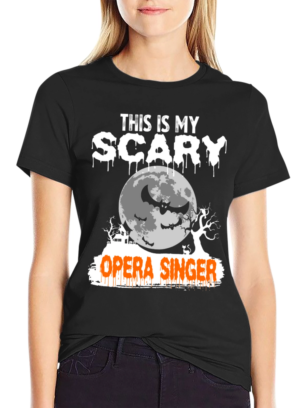 Scary Opera Singer Halloween T-Shirt