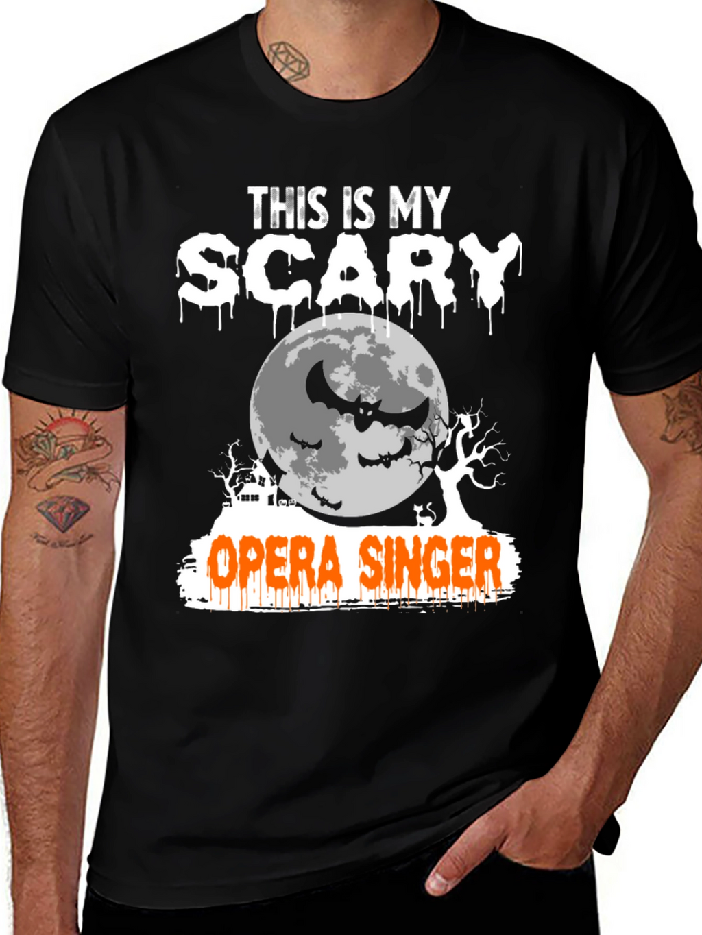Scary Opera Singer Halloween T-Shirt