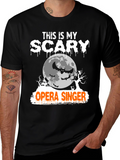 Scary Opera Singer Halloween T-Shirt