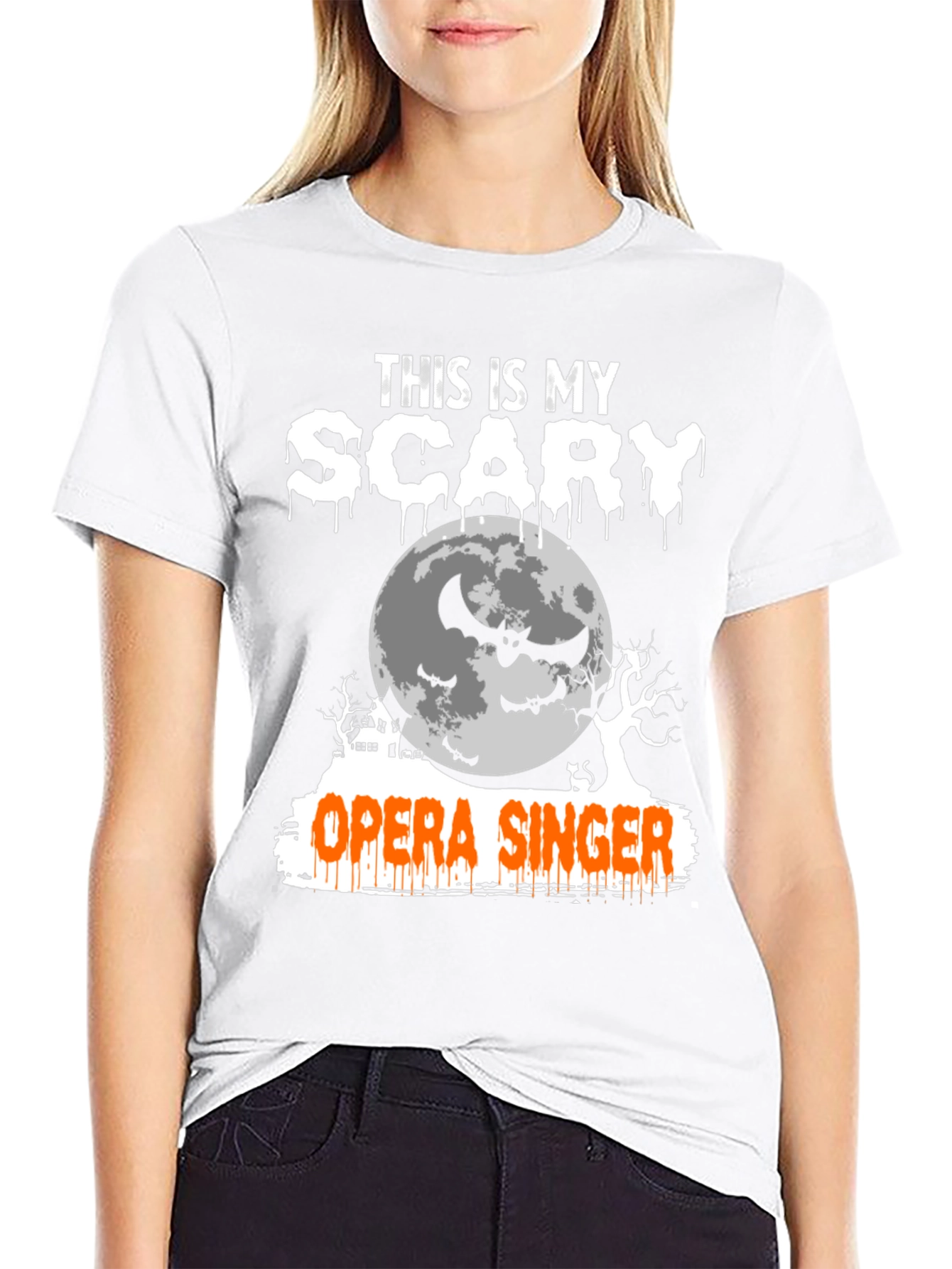 Scary Opera Singer Halloween T-Shirt