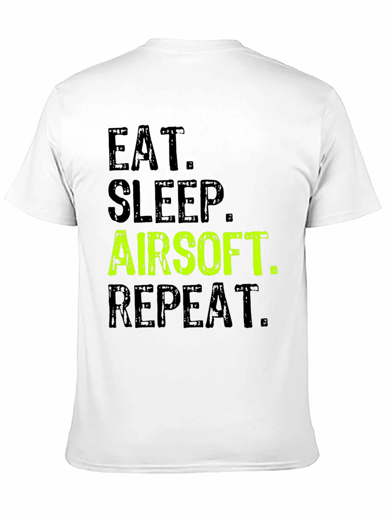 Eat Sleep Airsoft Repeat T-Shirt - Black