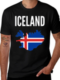 Iceland Flag Map T-Shirt - National Pride Tee