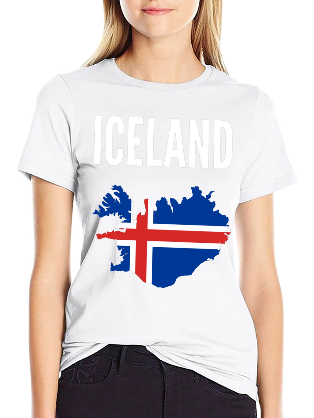 Iceland Flag Map T-Shirt - National Pride Tee