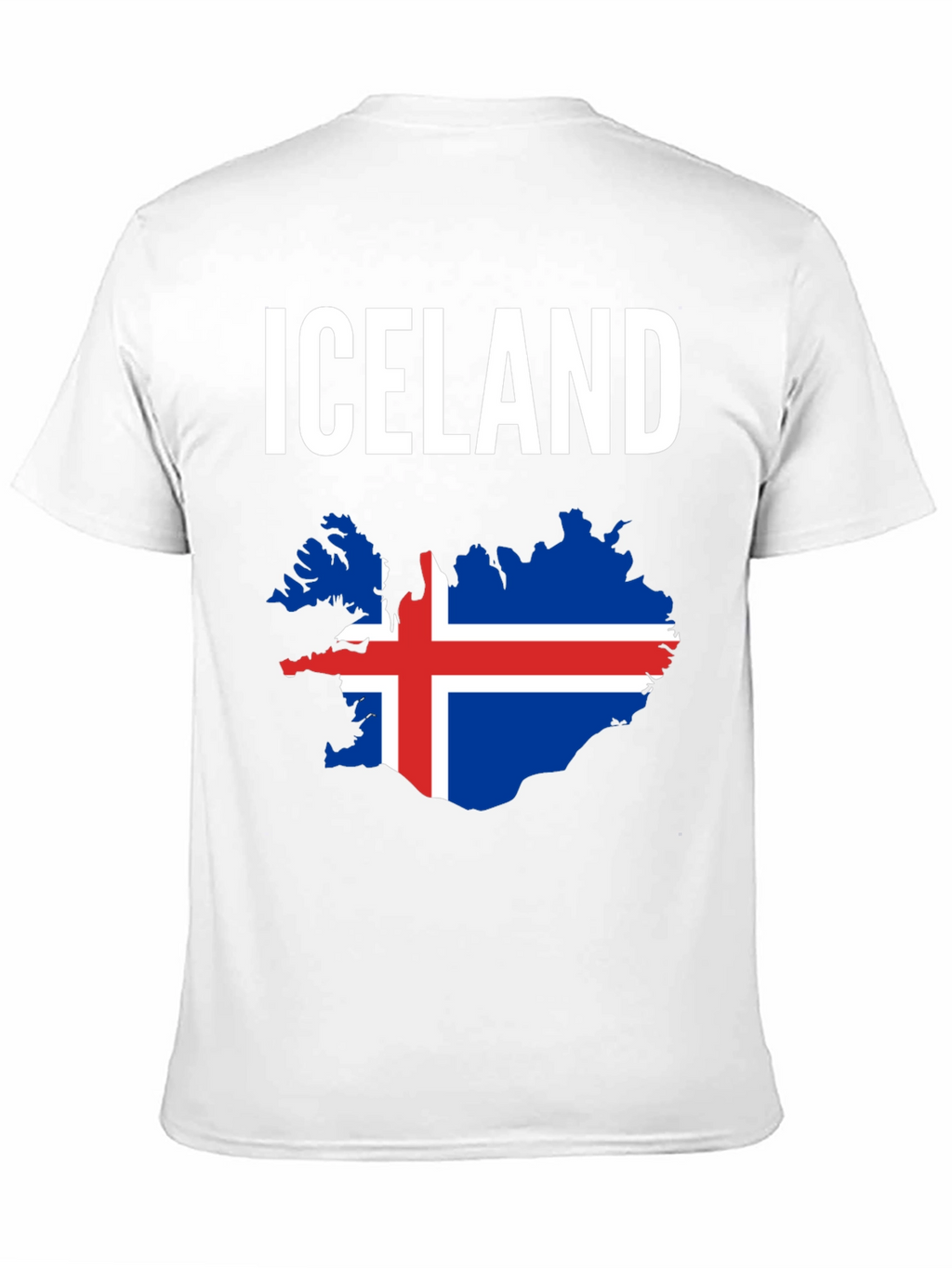 Iceland Flag Map T-Shirt - National Pride Tee