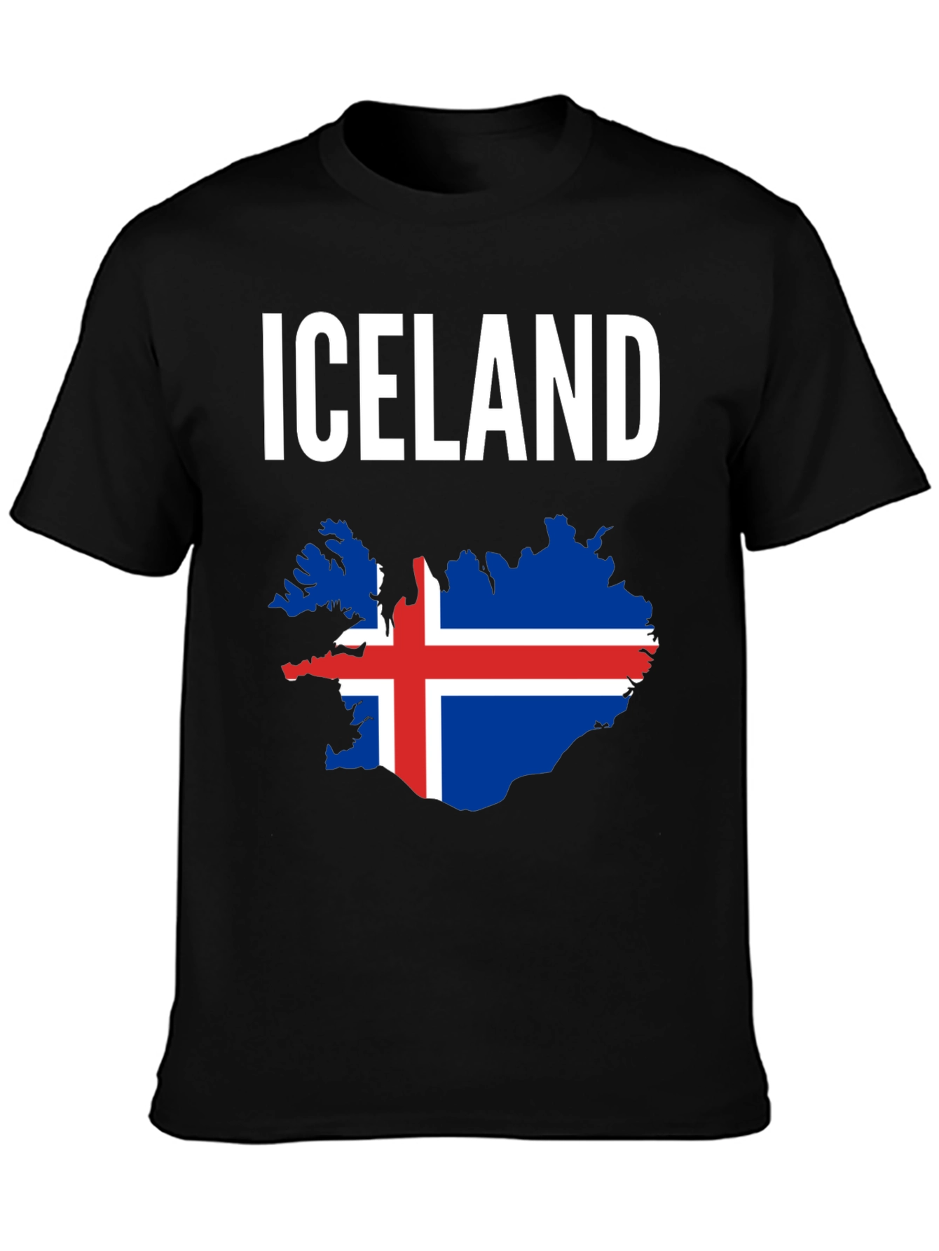 Iceland Flag Map T-Shirt - National Pride Tee