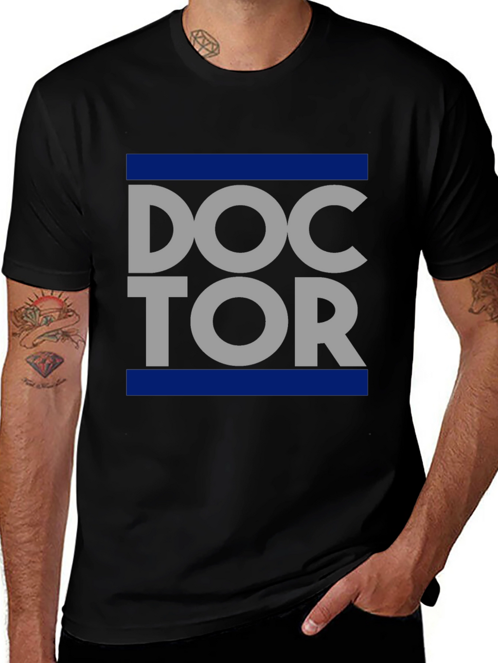 Doctor Graphic T-Shirt - Trendy Crew Neck Tee