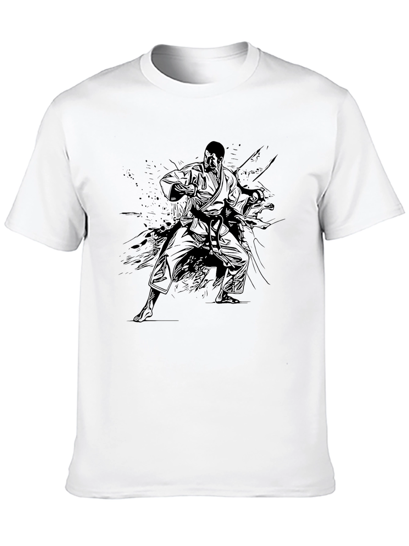 Black Karate Graphic Tee
