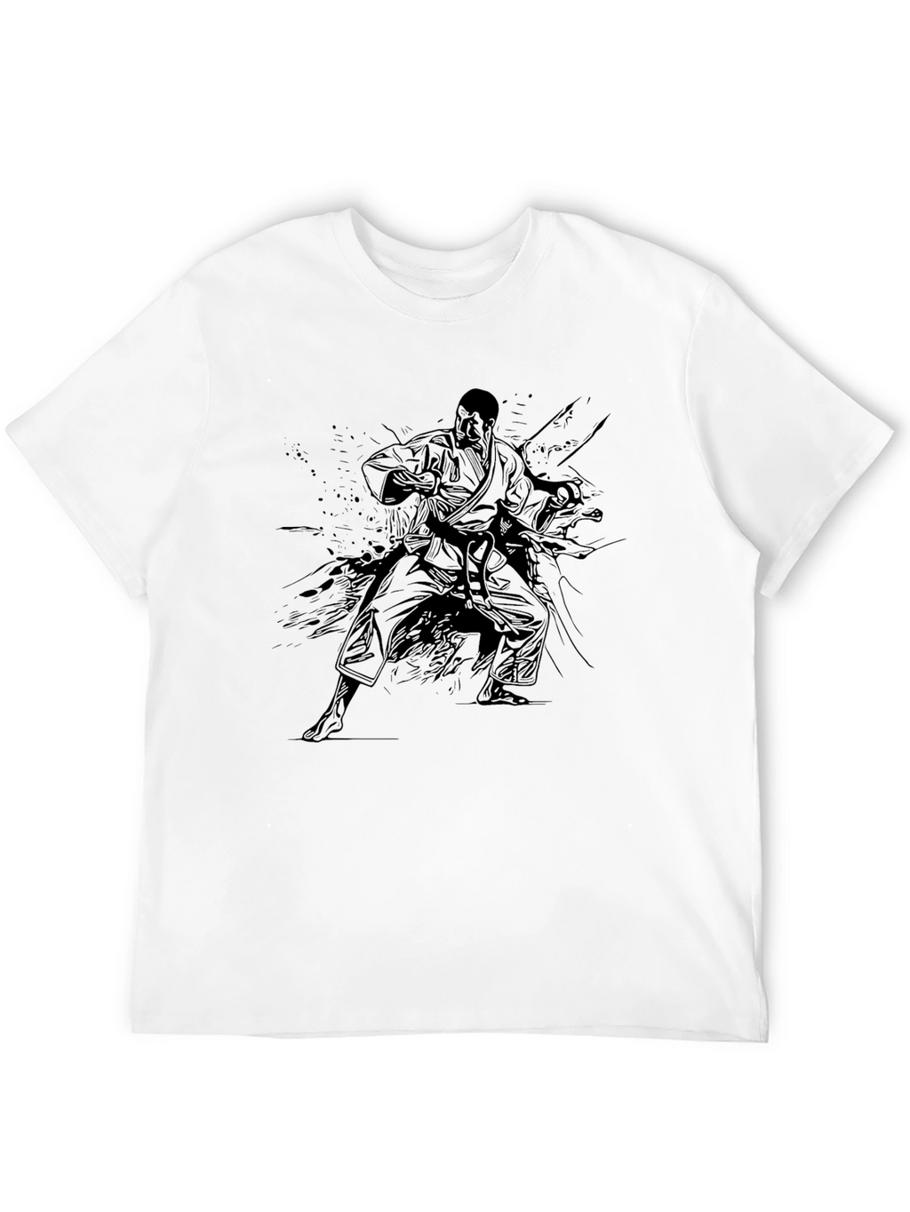 Black Karate Graphic Tee