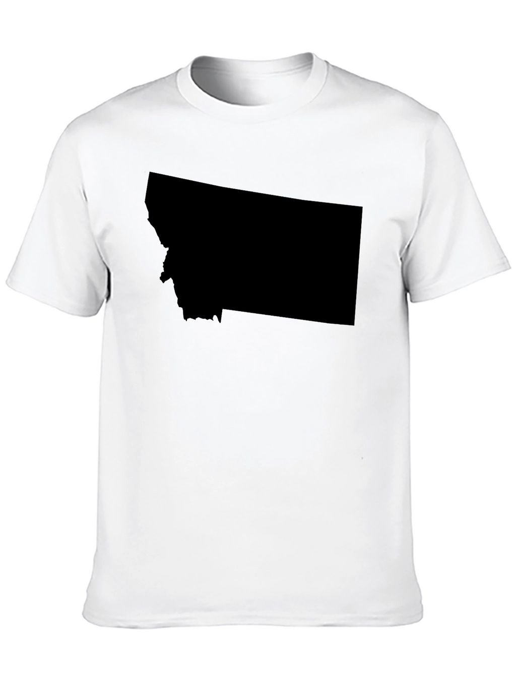 Montana State Shape Black T-Shirt