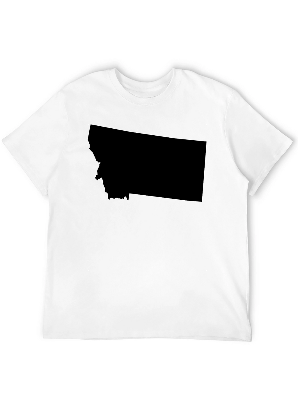 Montana State Shape Black T-Shirt