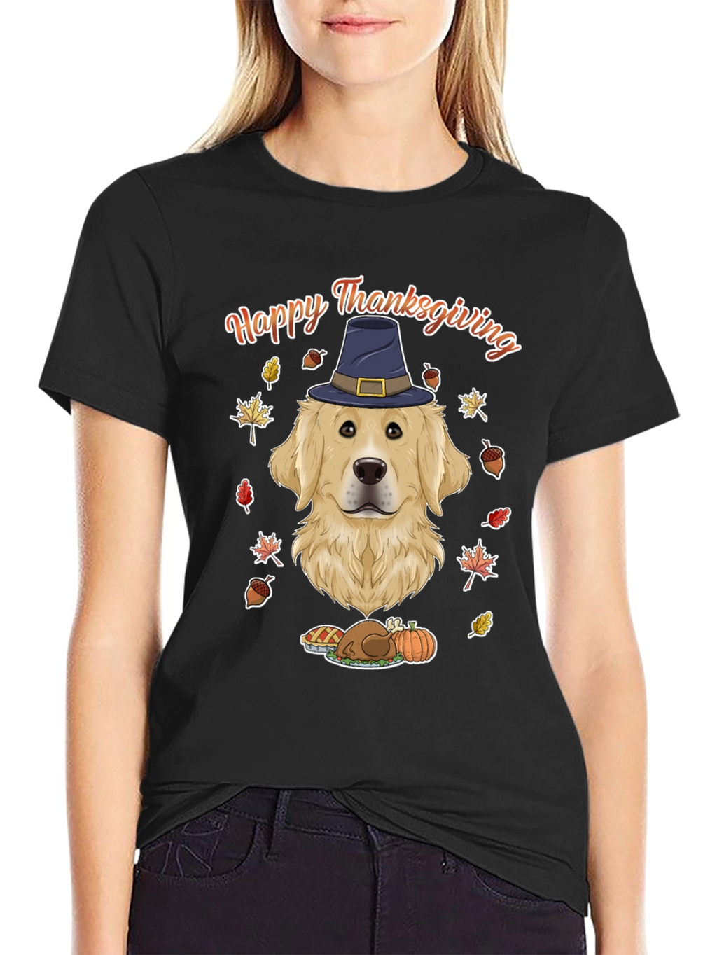 Happy Thanksgiving Dog T-Shirt