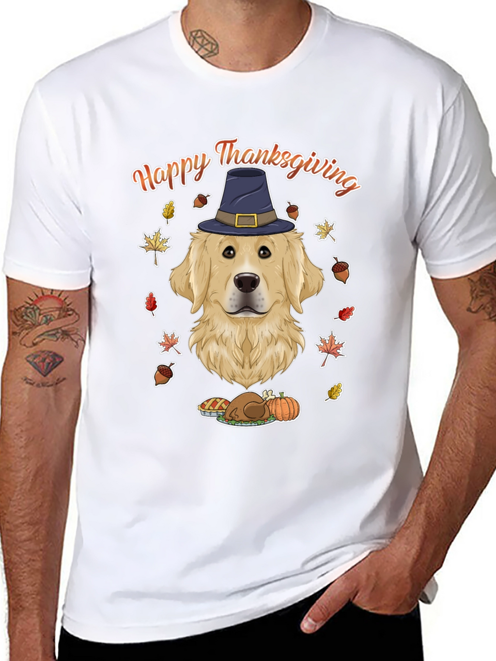 Happy Thanksgiving Dog T-Shirt