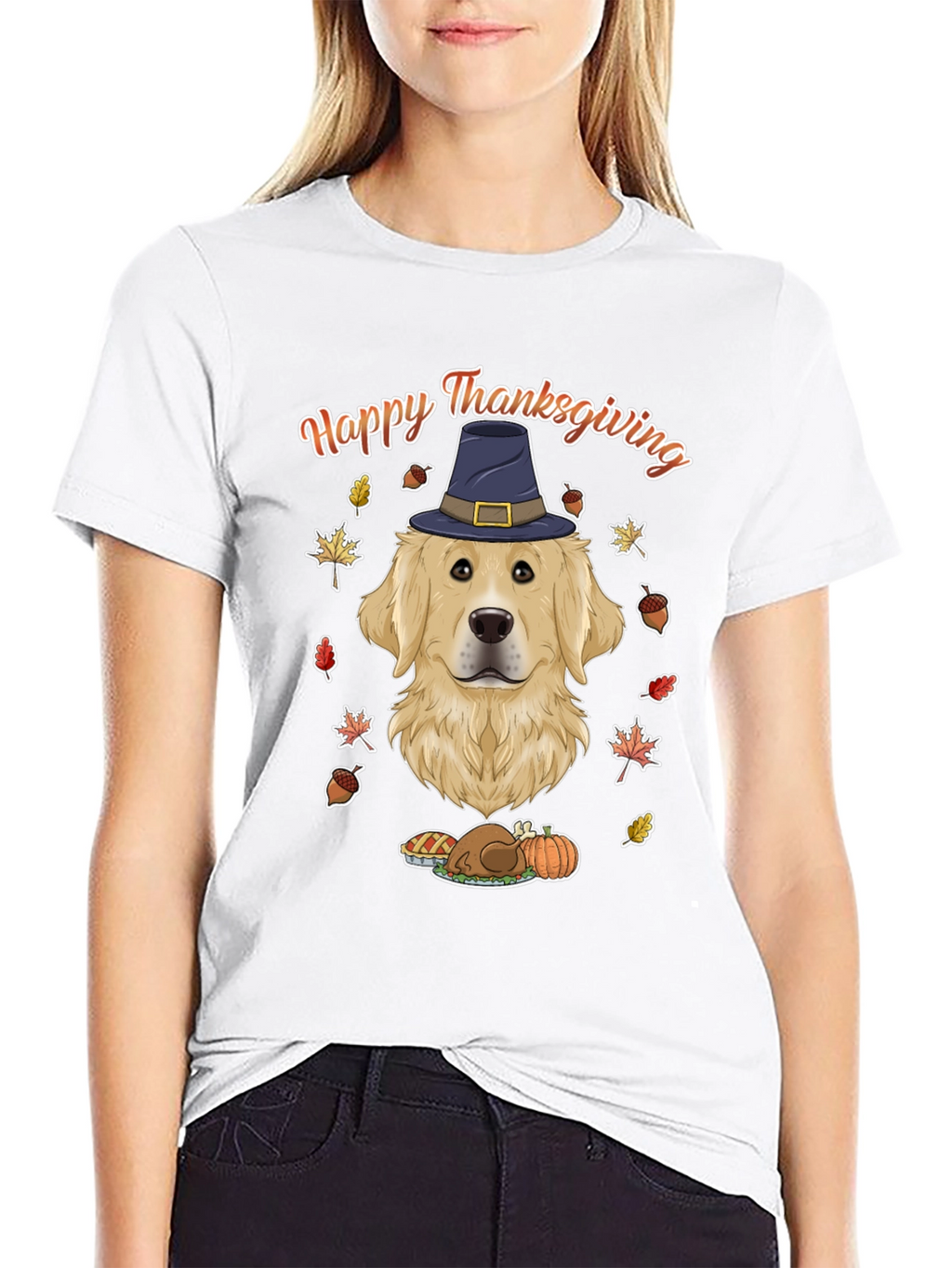 Happy Thanksgiving Dog T-Shirt
