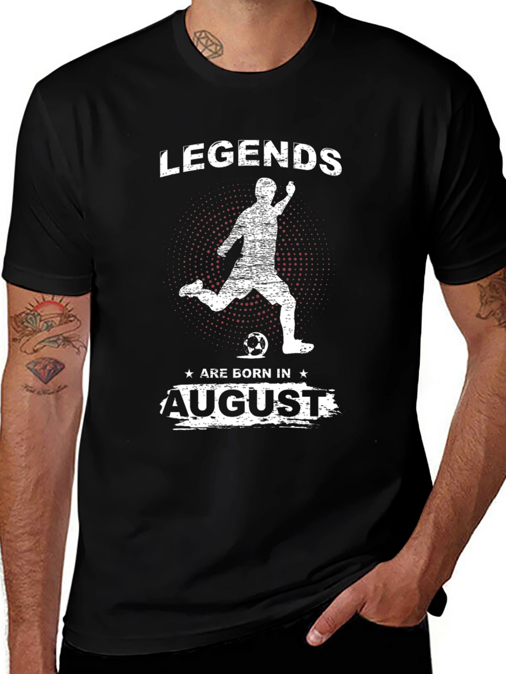 Legends Are Born In August Soccer T-Shirt