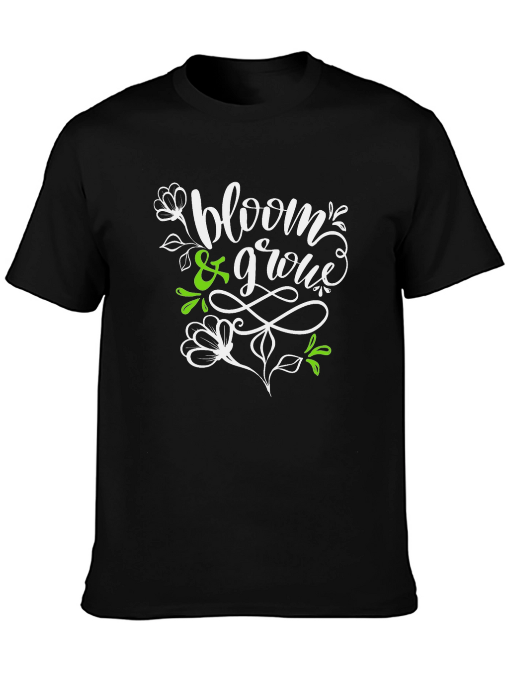 Bloom & Grow Graphic T-Shirt - Black