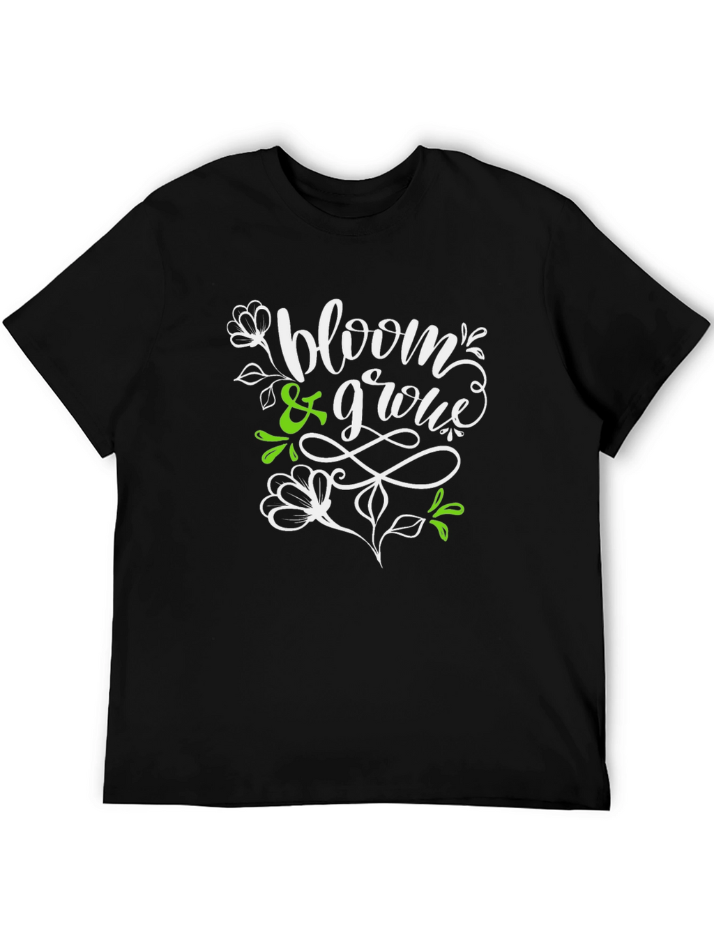 Bloom & Grow Graphic T-Shirt - Black