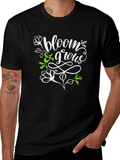 Bloom & Grow Graphic T-Shirt - Black