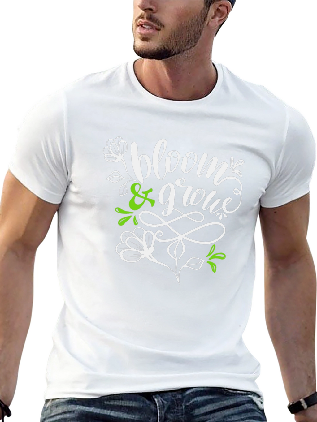 Bloom & Grow Graphic T-Shirt - Black