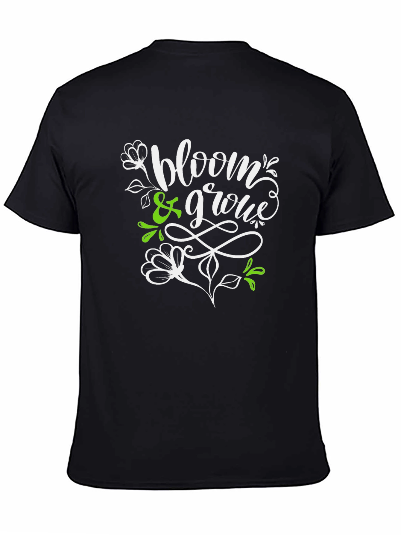 Bloom & Grow Graphic T-Shirt - Black