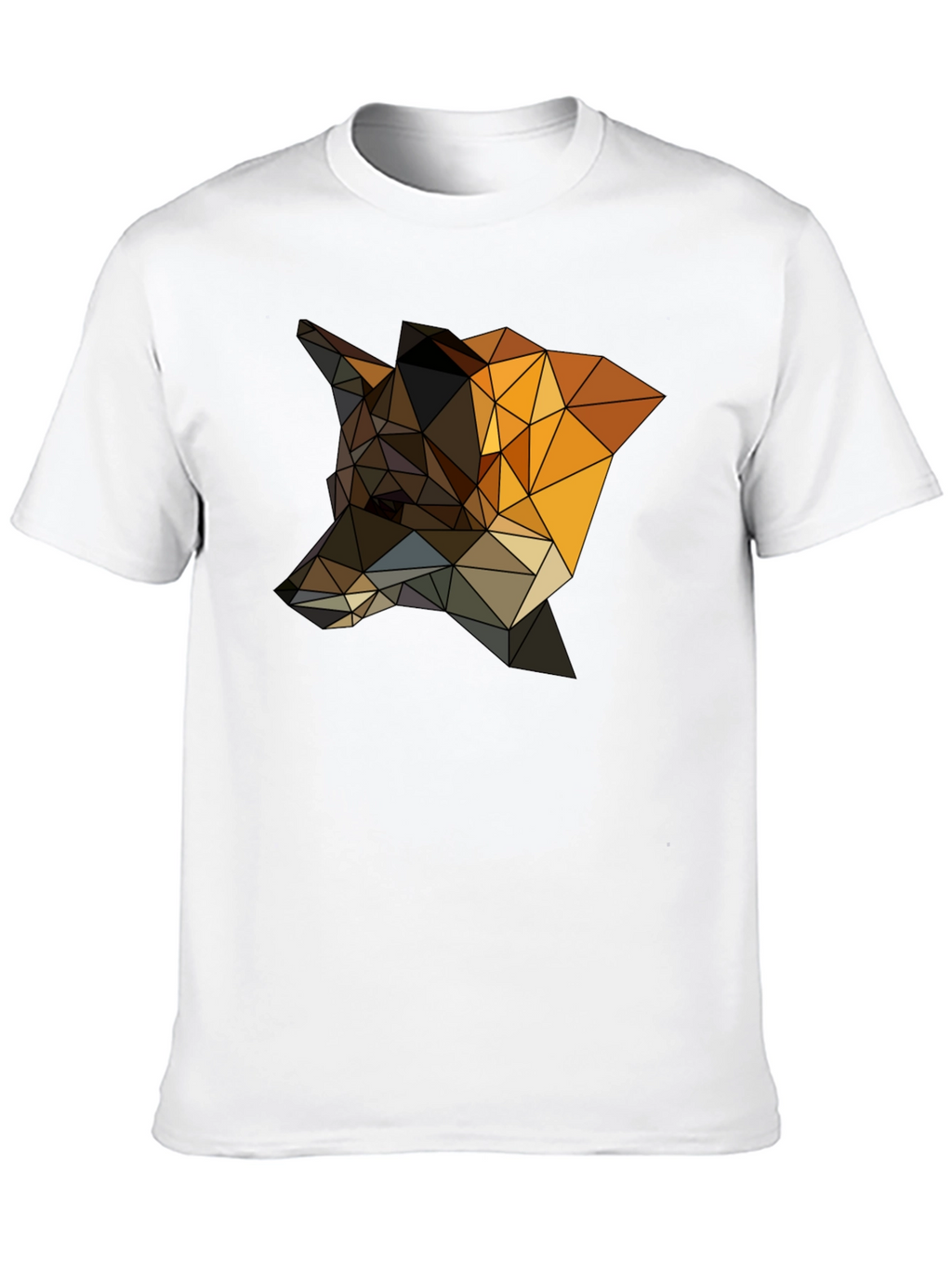 Geometric Fox T-Shirt - Stylish Animal Design