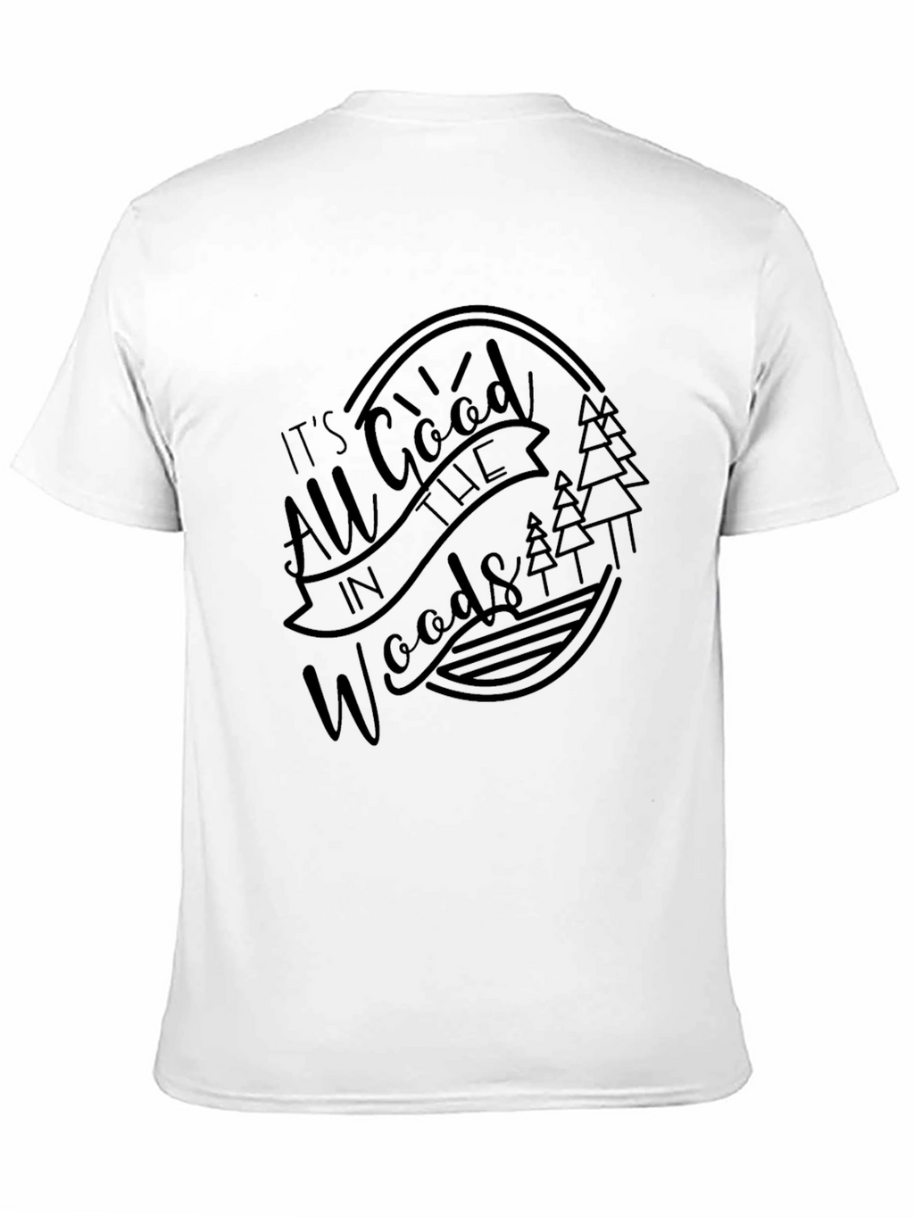 All Good in the Woods Black Graphic Tee