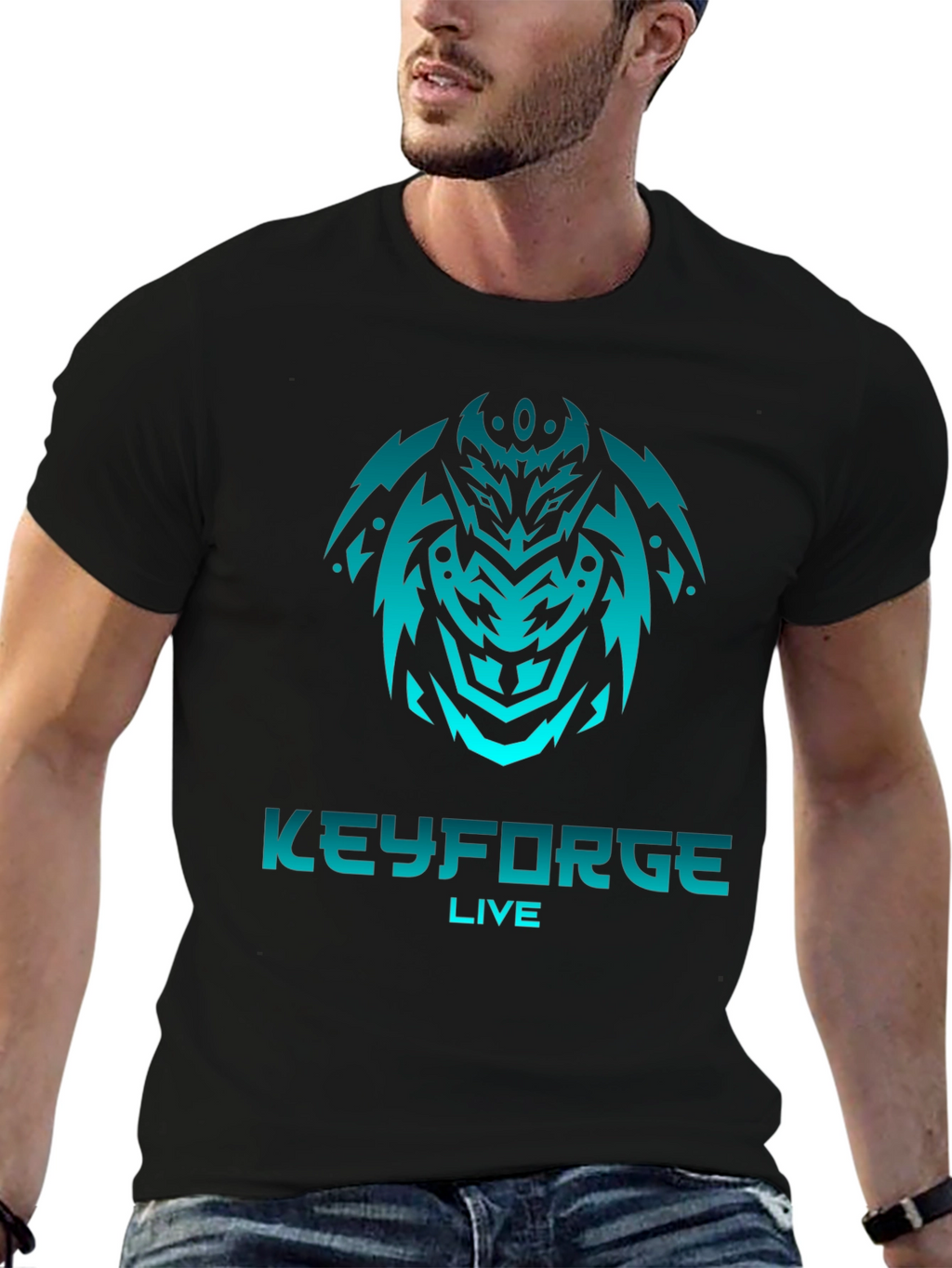 Keyforge Live T-Shirt - Black Graphic Tee