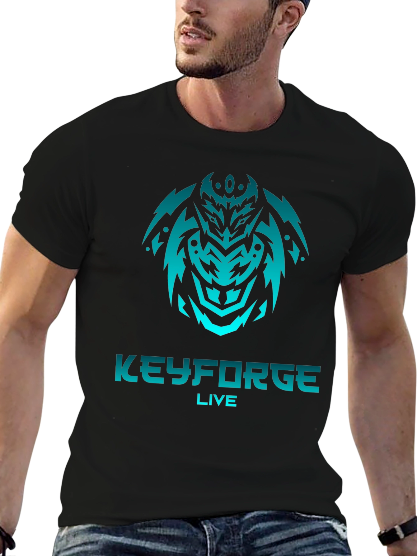 Keyforge Live T-Shirt - Black Graphic Tee