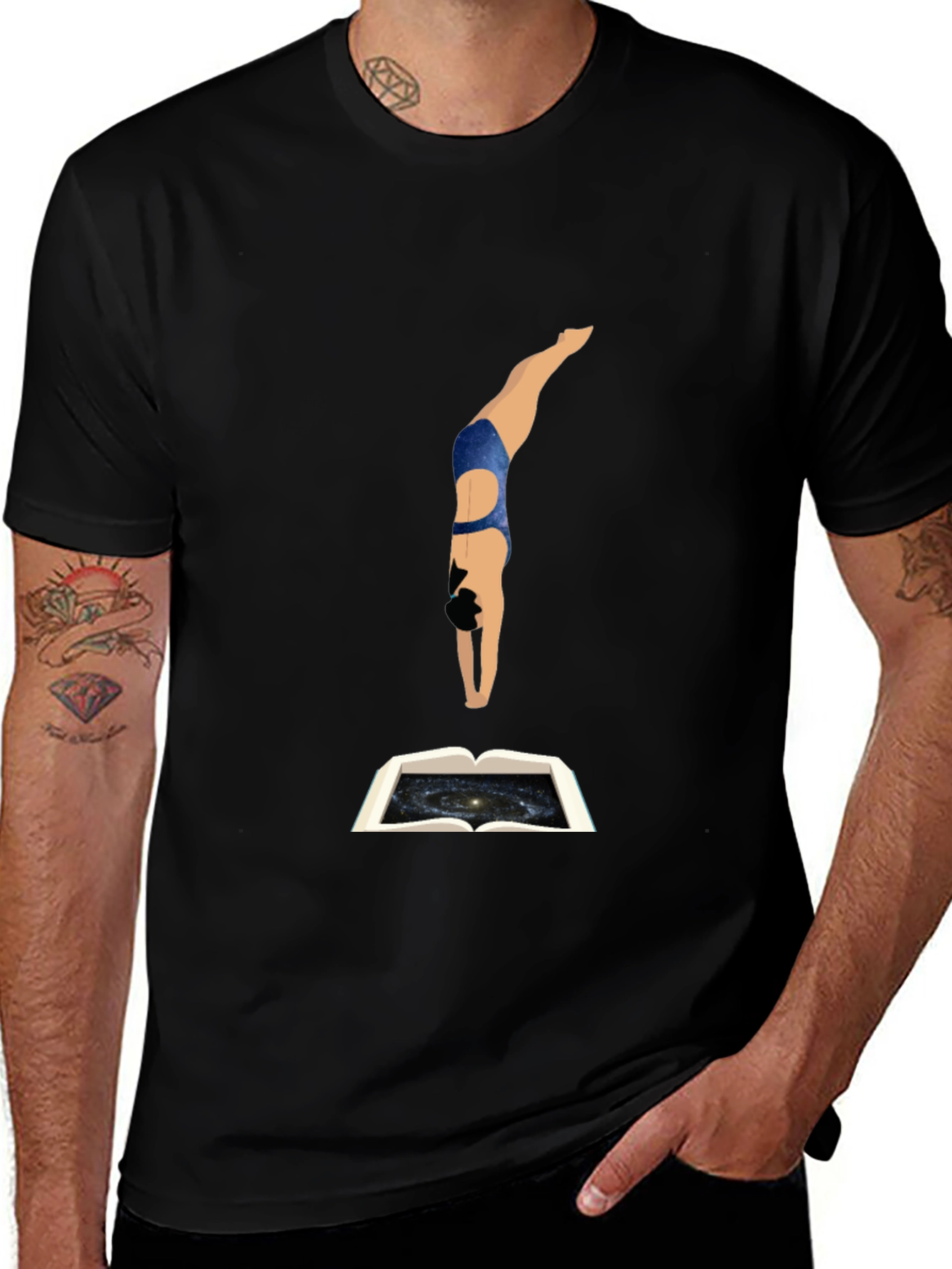 Cosmic Dive Black T-Shirt