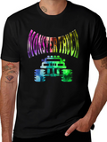 Monster Truck Graphic Tee - Vibrant Design Black Shirt