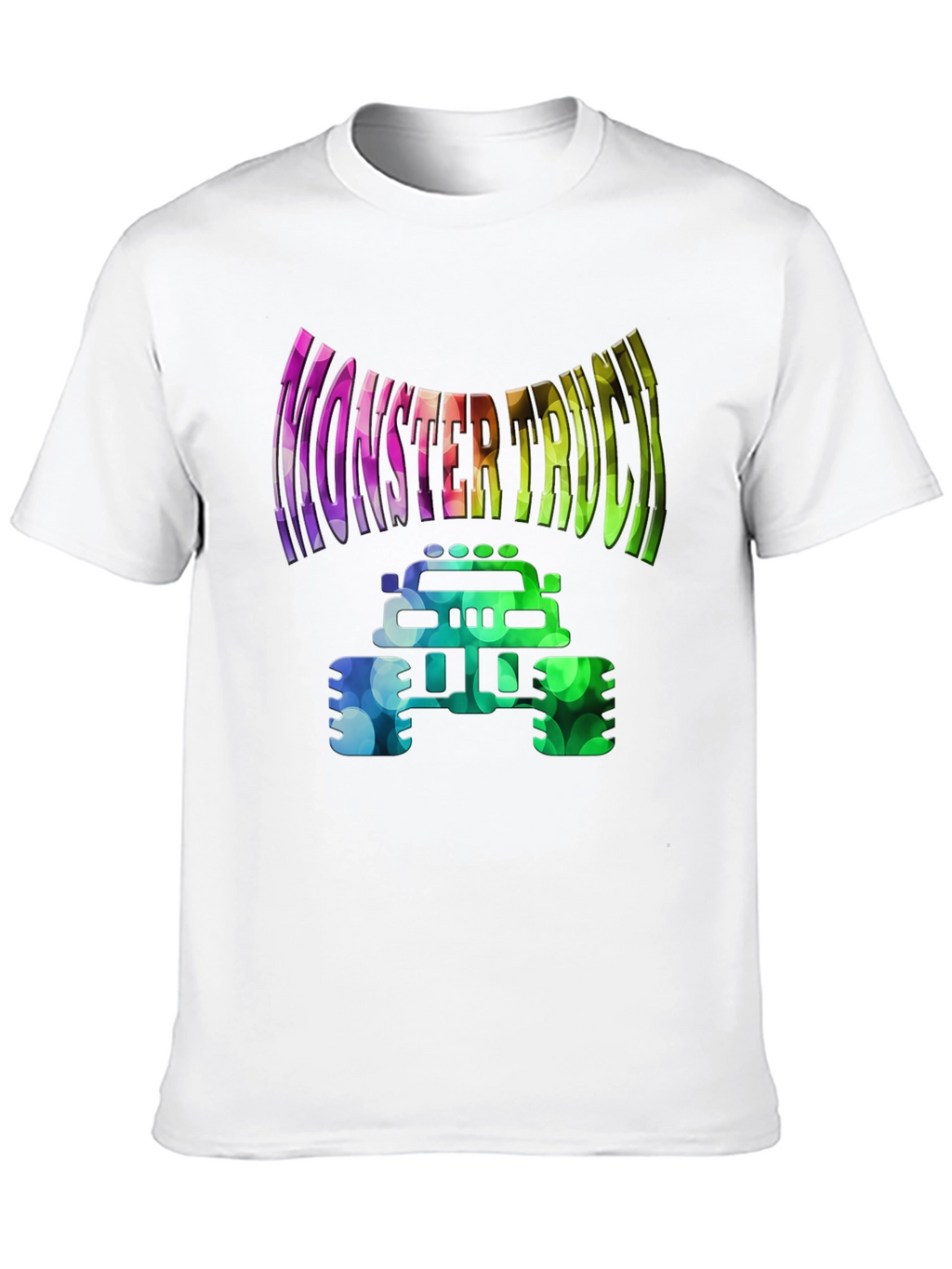 Monster Truck Graphic Tee - Vibrant Design Black Shirt