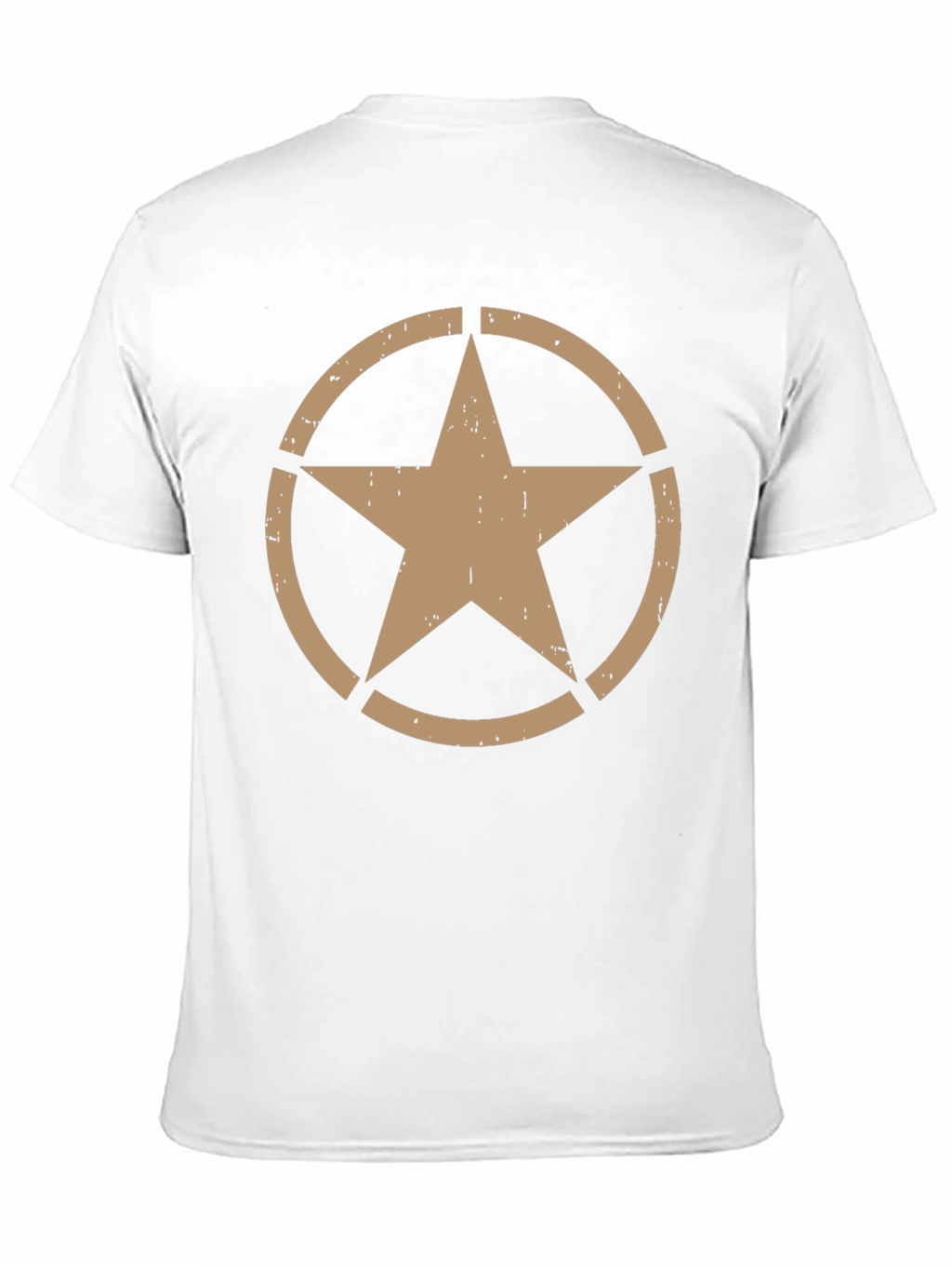Distressed Star Graphic Black T-Shirt