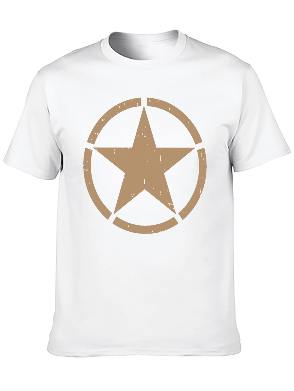 Distressed Star Graphic Black T-Shirt