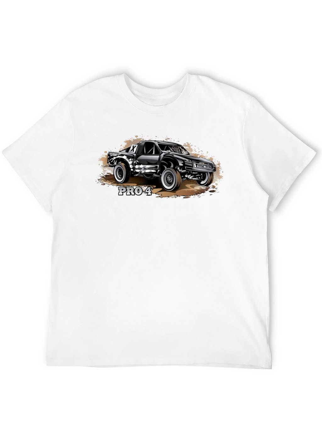 PRO-4 Off-Road Truck Graphic Tee - Black Cotton