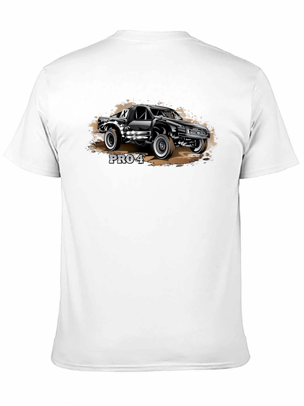 PRO-4 Off-Road Truck Graphic Tee - Black Cotton