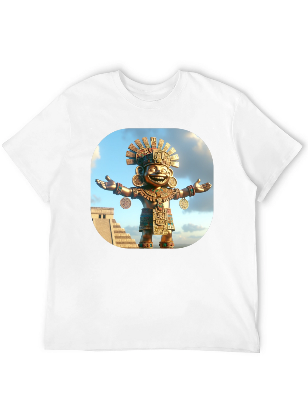 Aztec God T-Shirt - Black