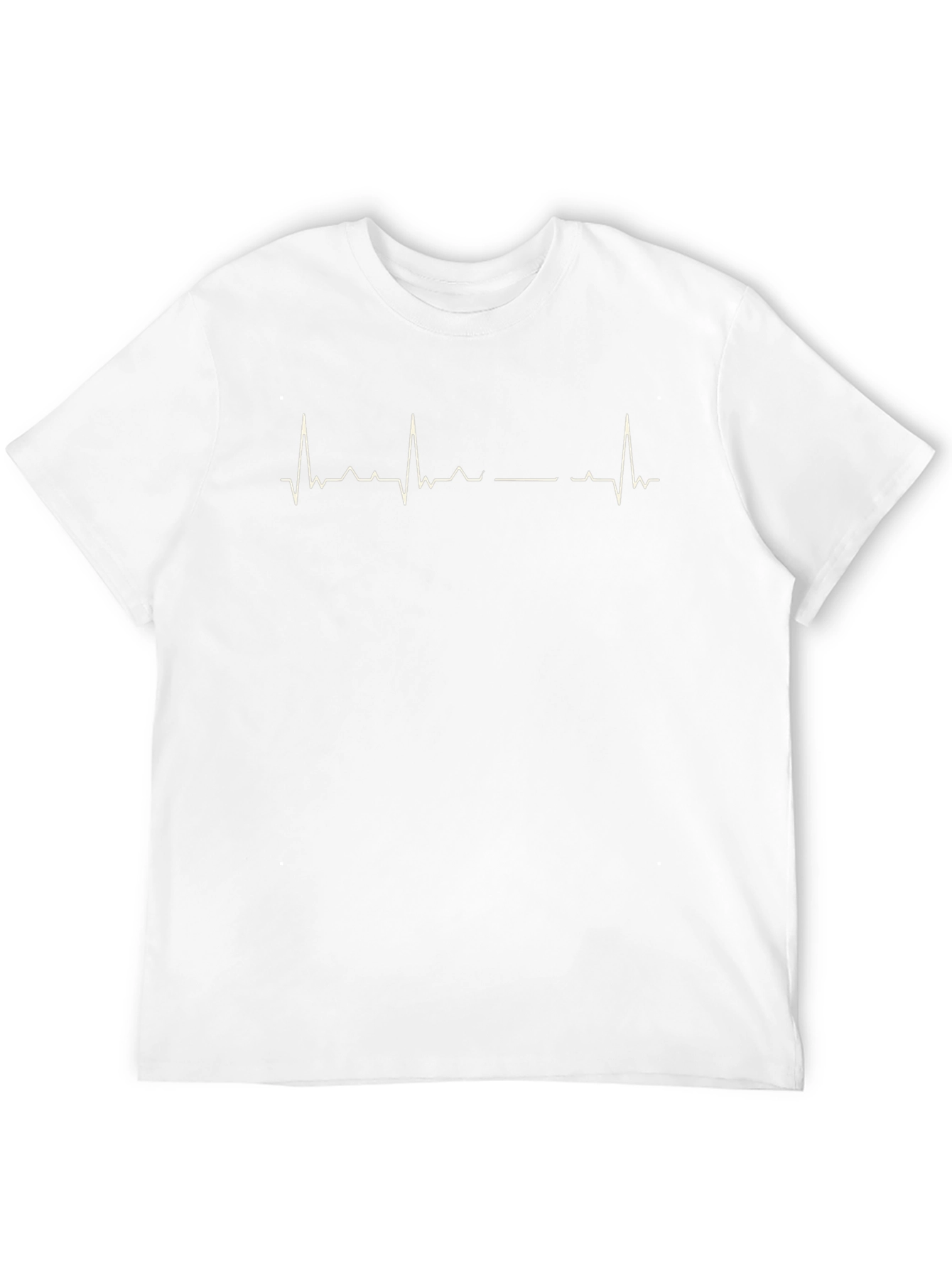 EKG Heartbeat Lifeline Graphic Tee - Black