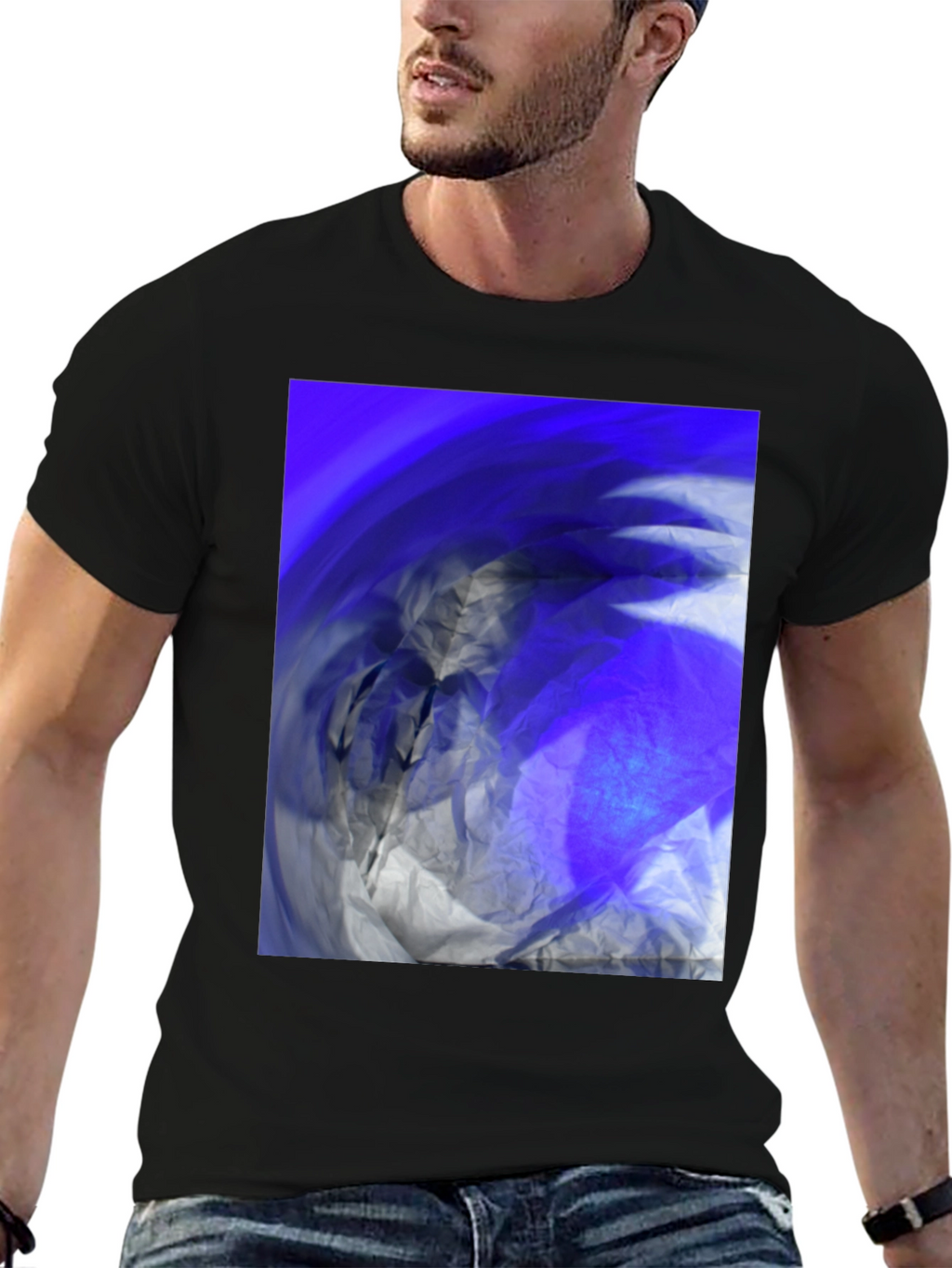 Abstract Art Black T-Shirt