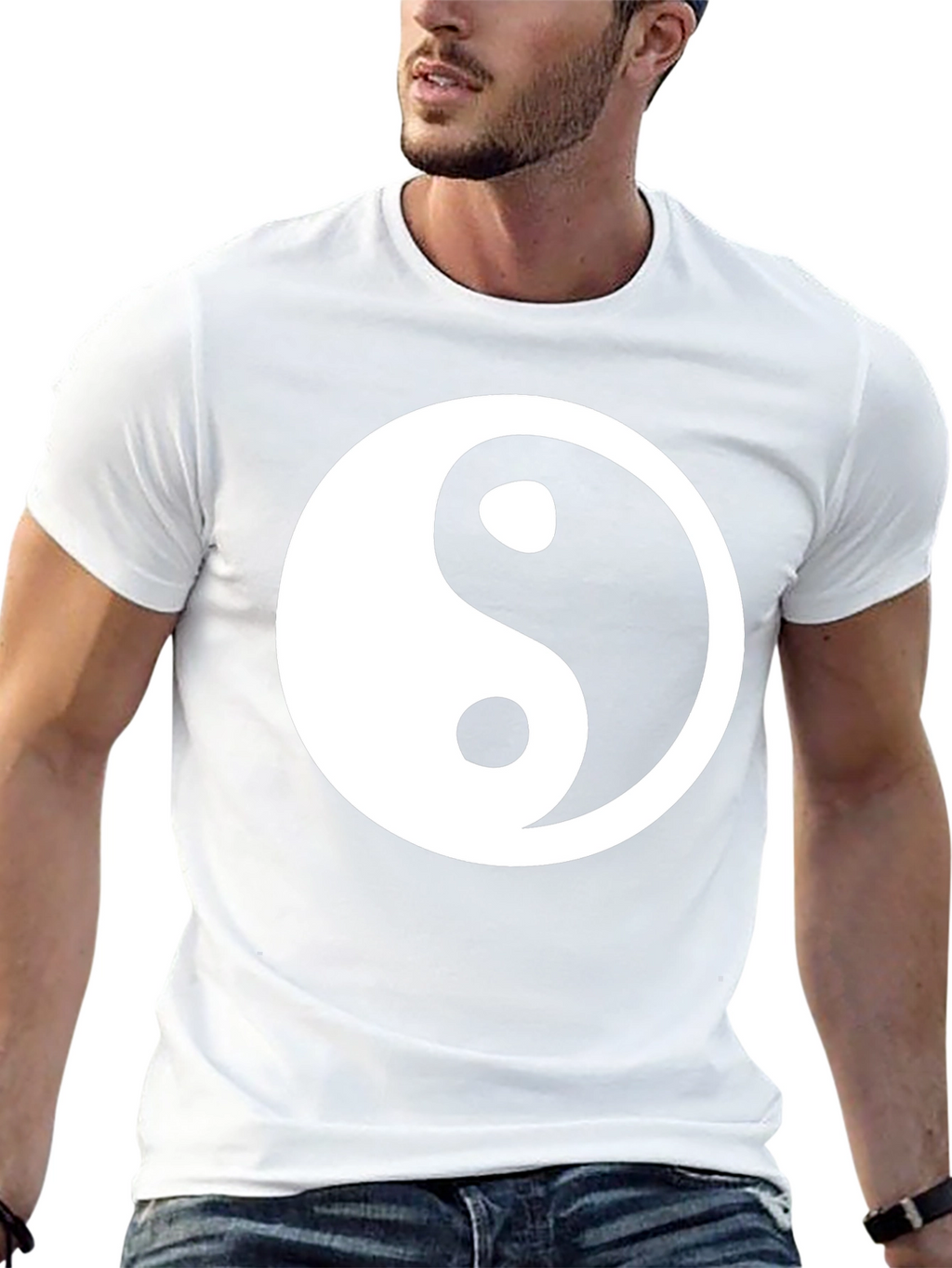 Yin Yang Graphic Tee - Stylish Harmony T-Shirt