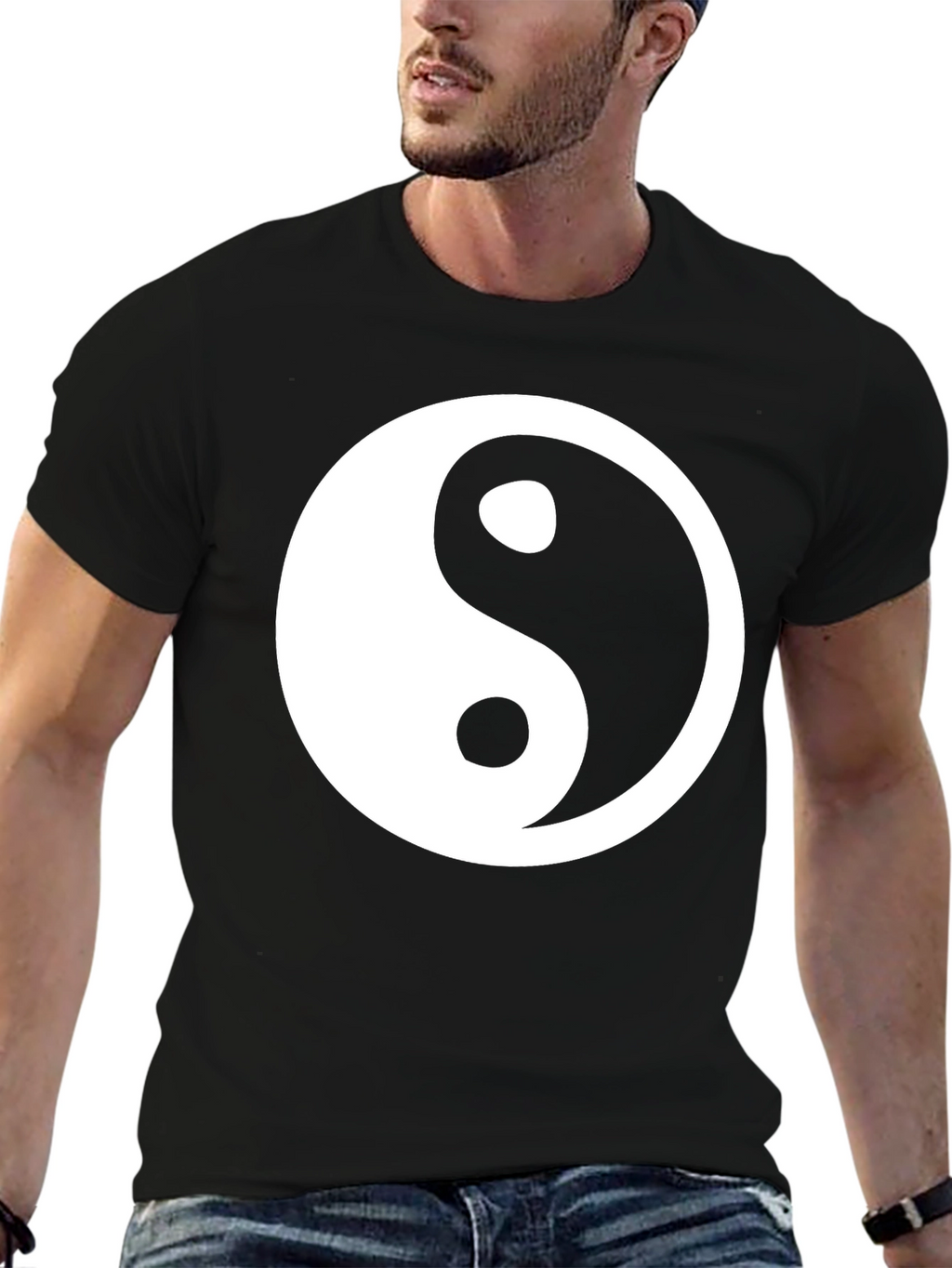 Yin Yang Graphic Tee - Stylish Harmony T-Shirt