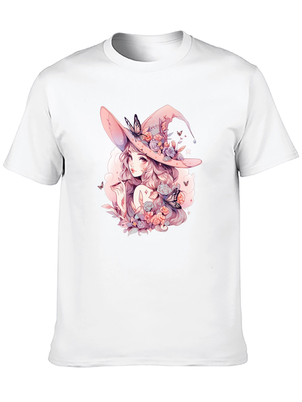 Anime Witch Graphic T-Shirt