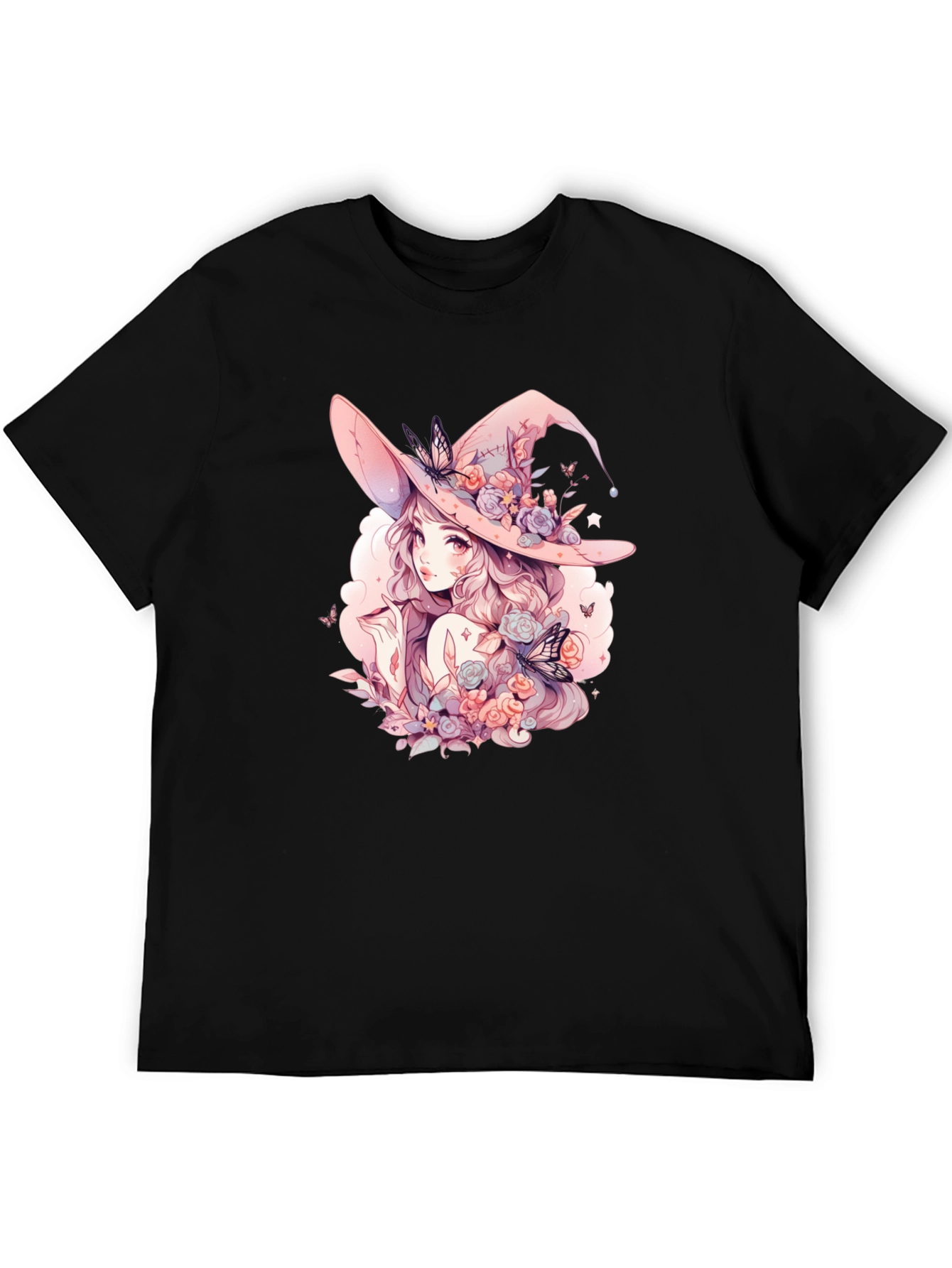 Anime Witch Graphic T-Shirt