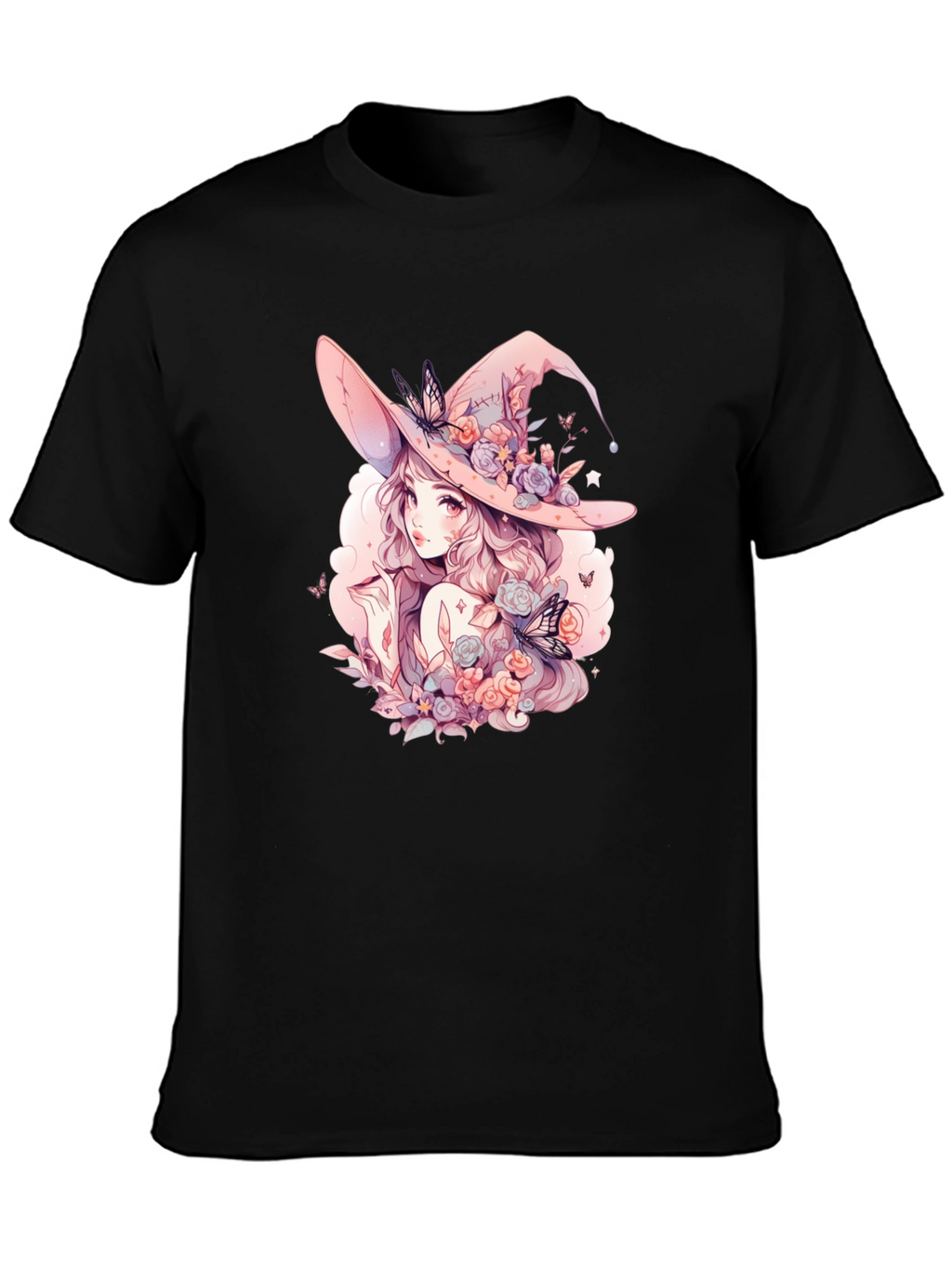 Anime Witch Graphic T-Shirt