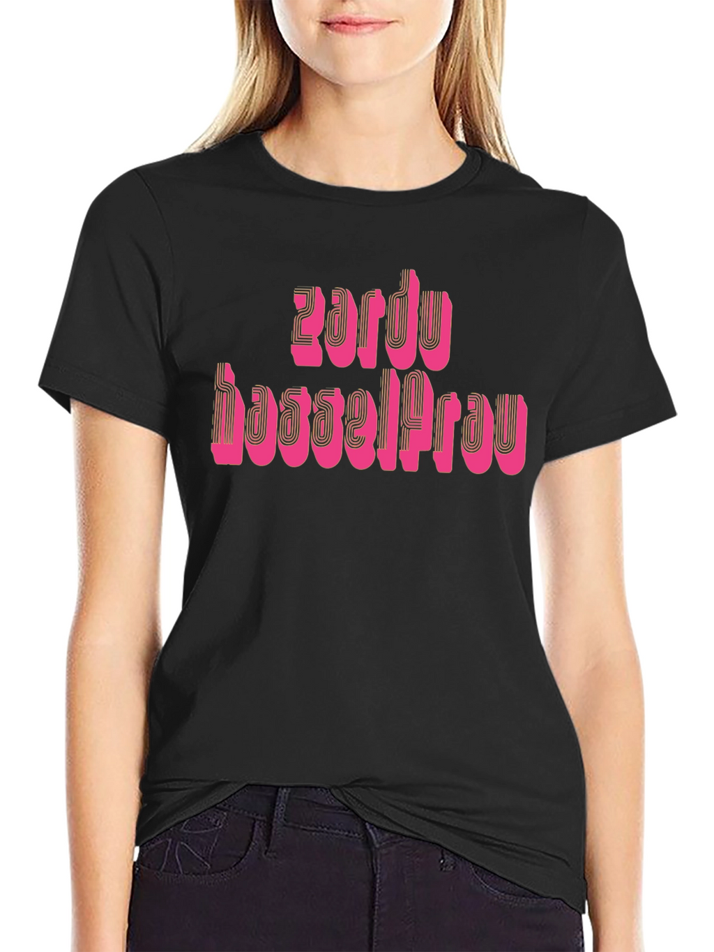 Zardu Hassel Frau Black T-Shirt